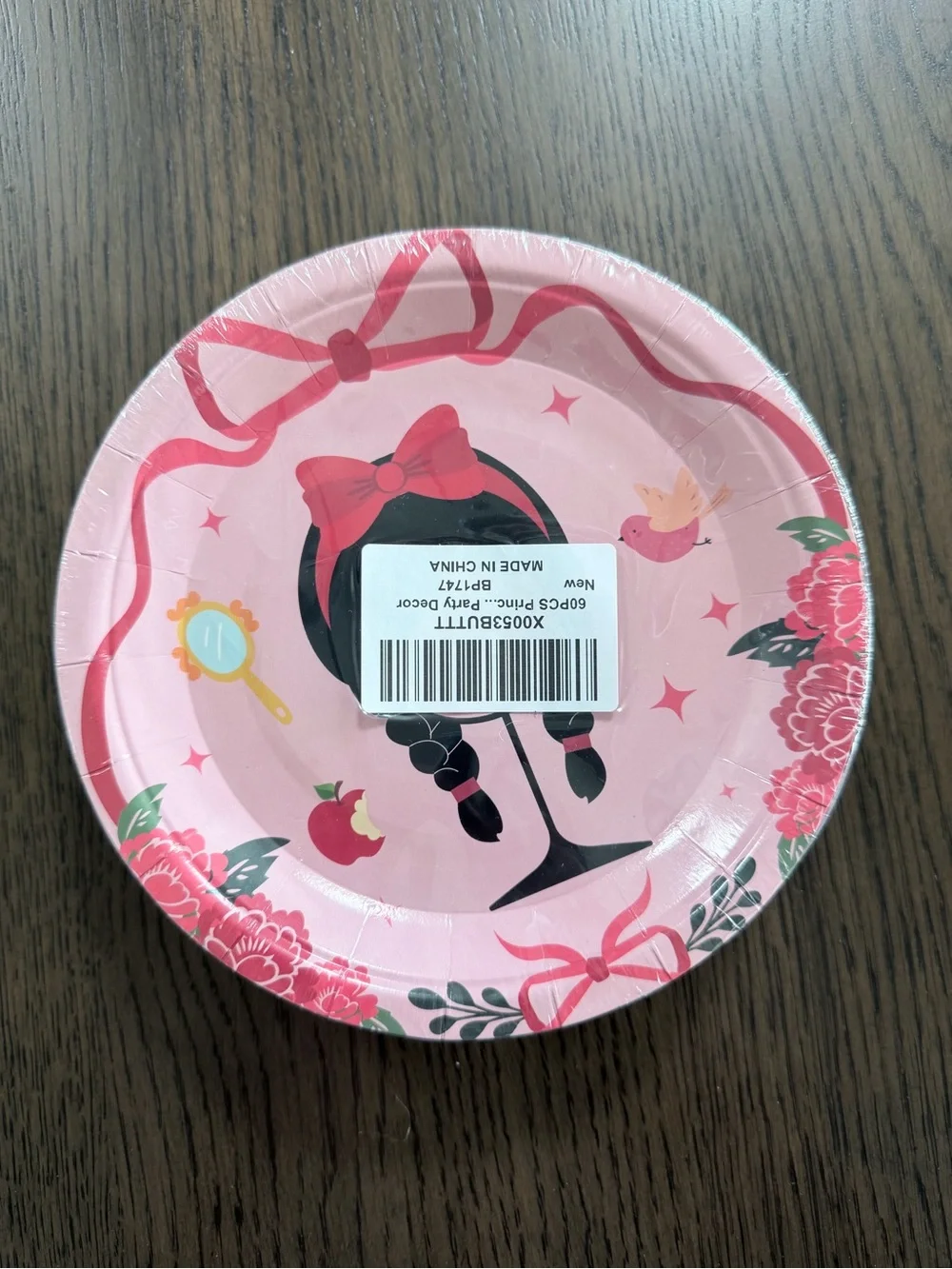 Party Disney Princess Themed Dessert Paper Plates - 60 Count